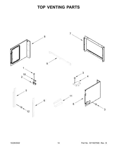 TOP VENTING PARTS