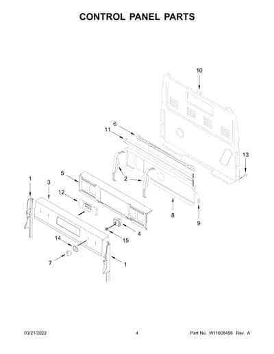 CONTROL PANEL PARTS