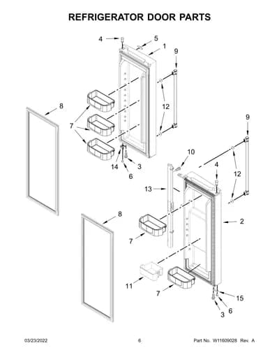 REFRIGERATOR DOOR PARTS