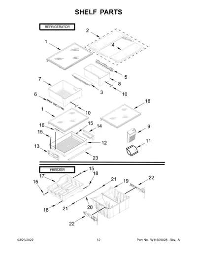 SHELF PARTS