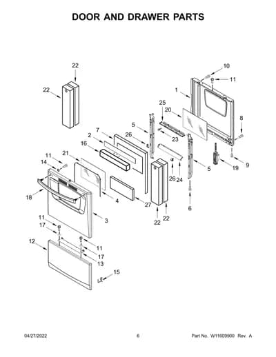 DOOR AND DRAWER PARTS