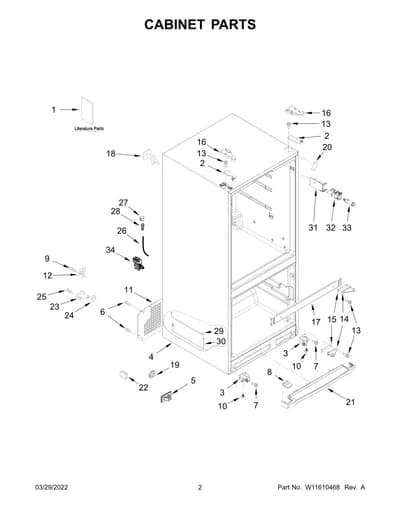 CABINET PARTS