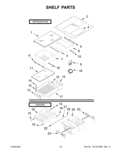SHELF PARTS