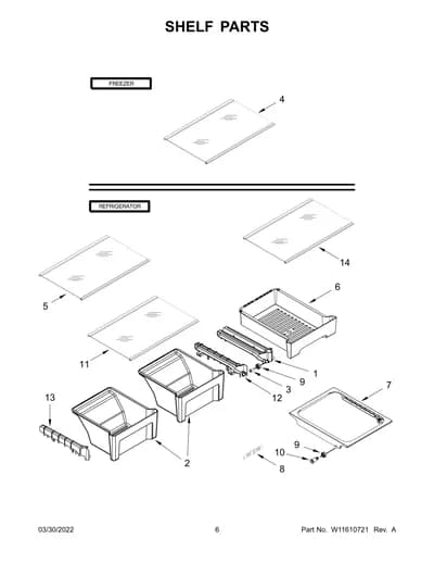 SHELF PARTS