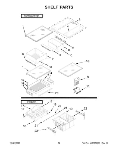 SHELF PARTS