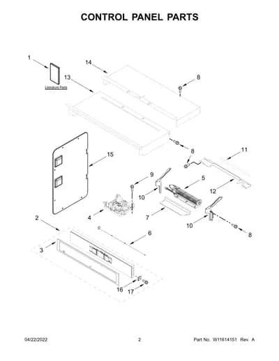 CONTROL PANEL PARTS