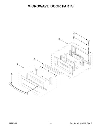MICROWAVE DOOR PARTS