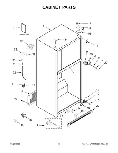 CABINET PARTS