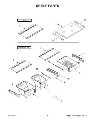 SHELF PARTS