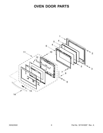 OVEN DOOR PARTS