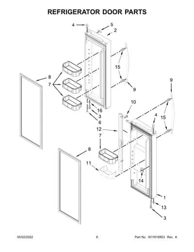 REFRIGERATOR DOOR PARTS