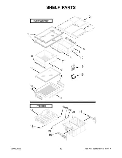SHELF PARTS