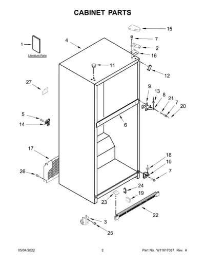CABINET PARTS