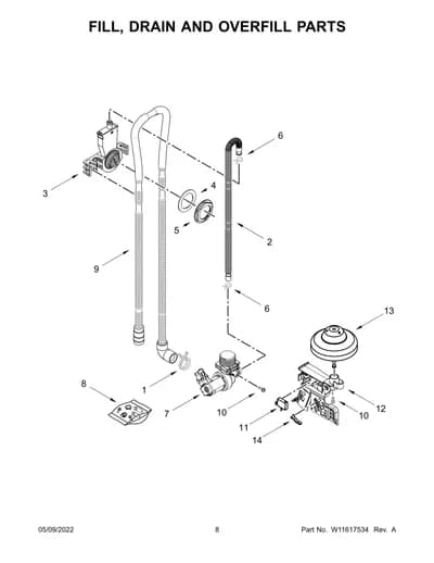 FILL, DRAIN AND OVERFILL PARTS