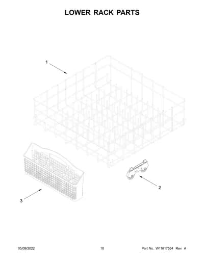 LOWER RACK PARTS