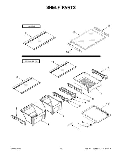 SHELF PARTS