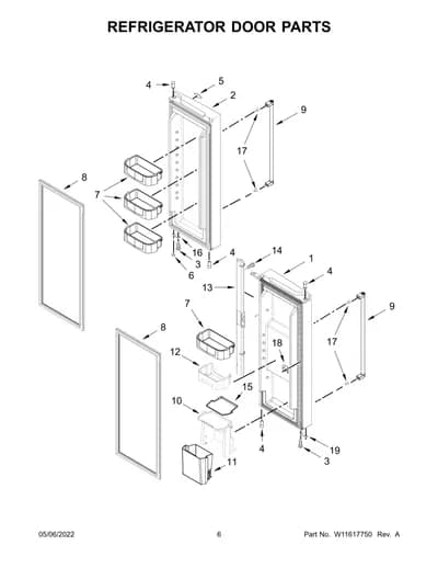 REFRIGERATOR DOOR PARTS