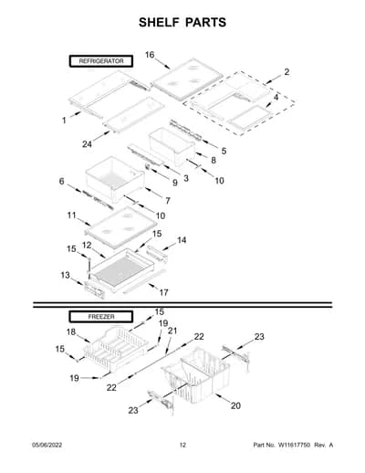 SHELF PARTS