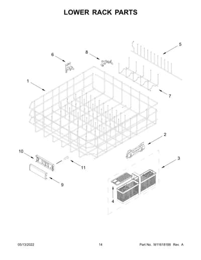 LOWER RACK PARTS