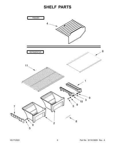SHELF PARTS