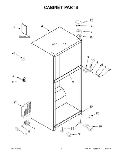 CABINET PARTS