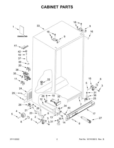 CABINET PARTS