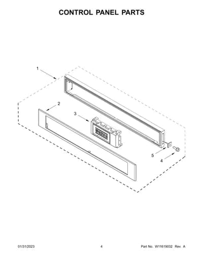 CONTROL PANEL PARTS