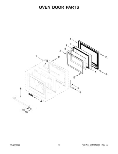 OVEN DOOR PARTS