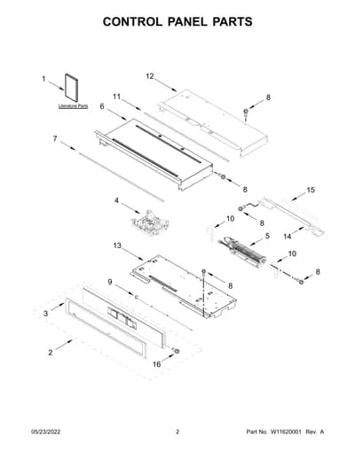 CONTROL PANEL PARTS