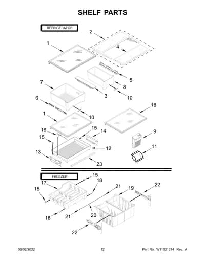 SHELF PARTS