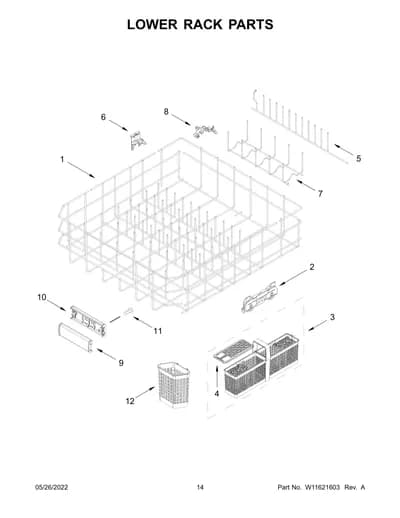 LOWER RACK PARTS
