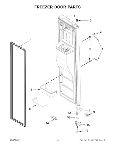 FREEZER DOOR PARTS