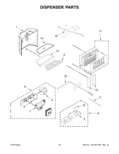 DISPENSER PARTS