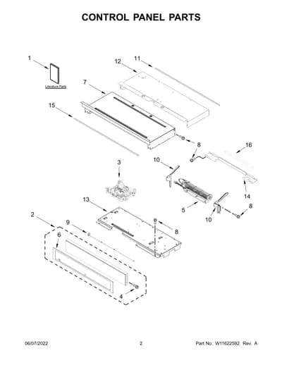 CONTROL PANEL PARTS