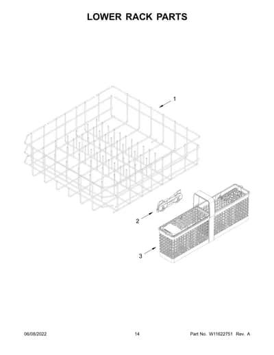 LOWER RACK PARTS