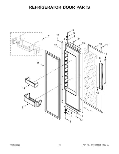 REFRIGERATOR DOOR PARTS