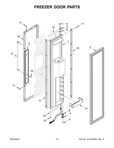 FREEZER DOOR PARTS