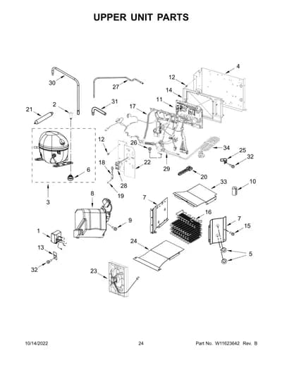 UPPER UNIT PARTS