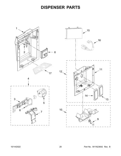 DISPENSER PARTS