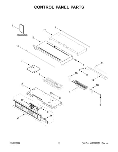 CONTROL PANEL PARTS