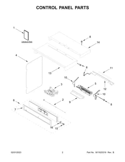 CONTROL PANEL PARTS