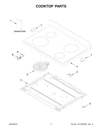 COOKTOP PARTS