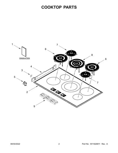 COOKTOP PARTS