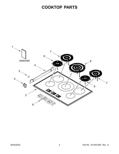 COOKTOP PARTS