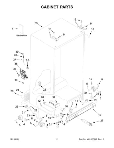 CABINET PARTS
