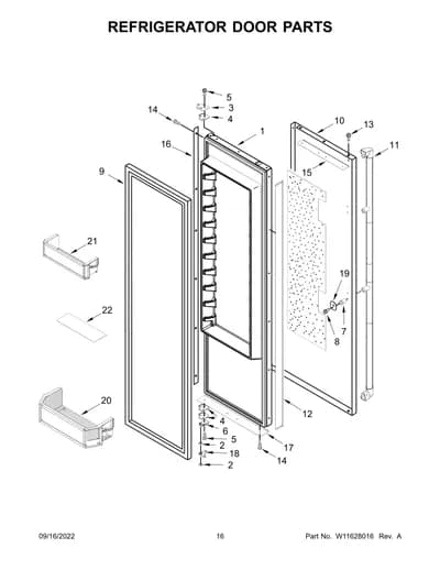 REFRIGERATOR DOOR PARTS
