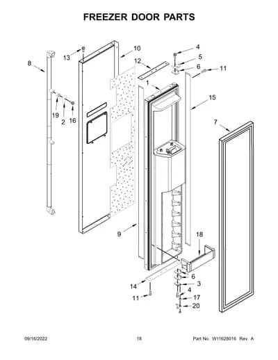 FREEZER DOOR PARTS