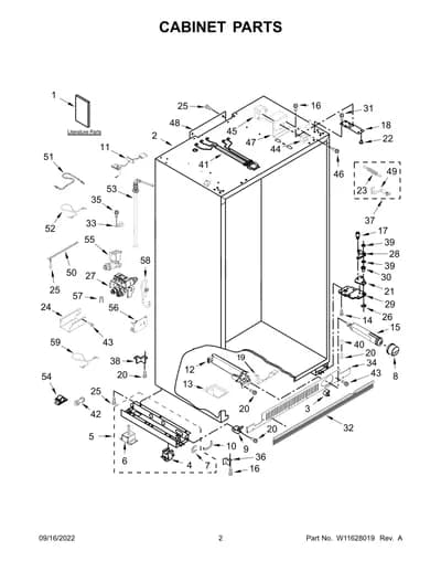 CABINET PARTS