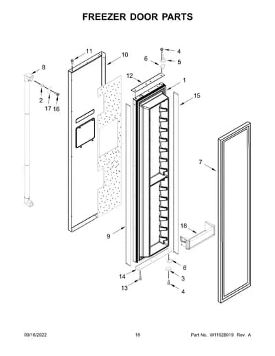 FREEZER DOOR PARTS