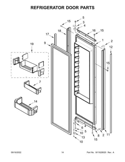 REFRIGERATOR DOOR PARTS